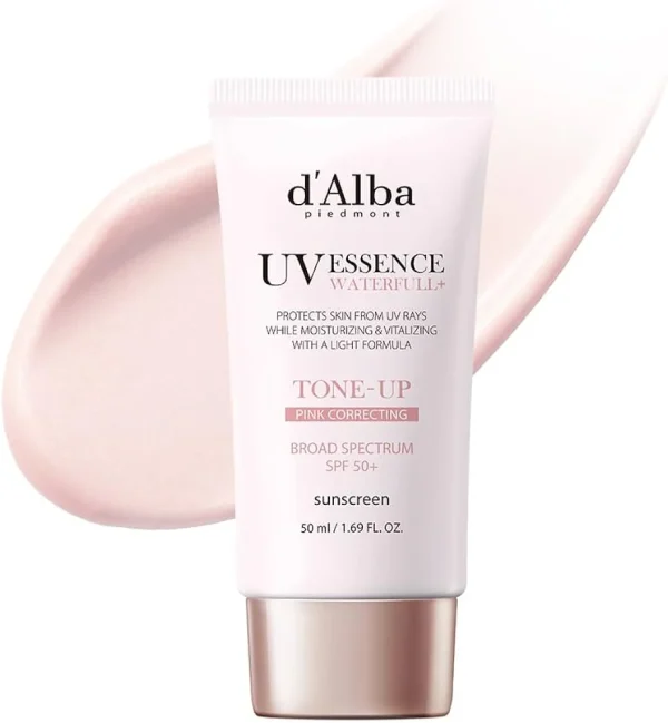 Waterfull Tone-Up Pink Correcting Sunscreen – D'Alba