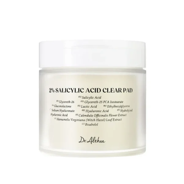 2% Salicylic Acid Clear Pad – Dr. Althea