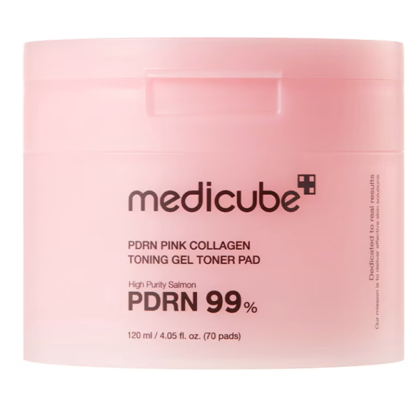 PDRN Pink Collagen Toning Gel Toner Pad – Medicube